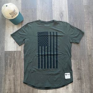 Under Armour Men's Dark Green Flag Tee